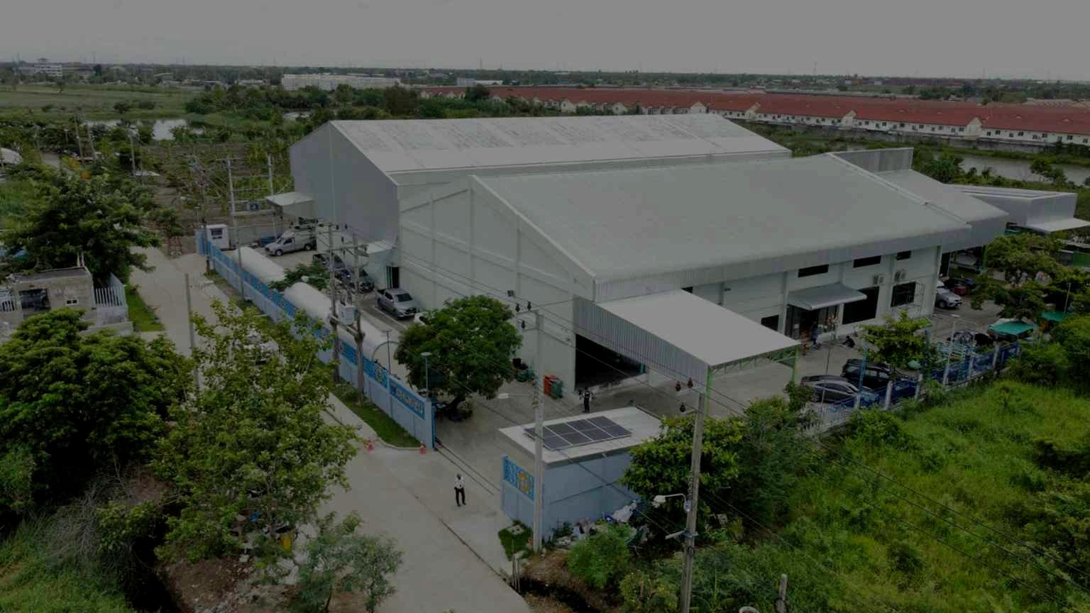 ทางเข้าโรงงาน SHIMIZU Manufacturing ลาดกระบัง